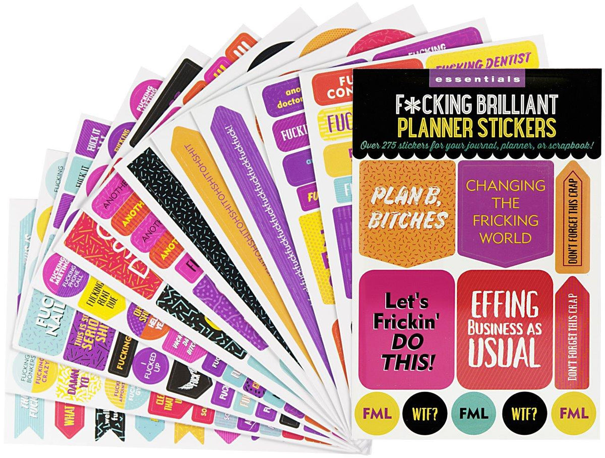 Peter Pauper Planner Stickers F*cking