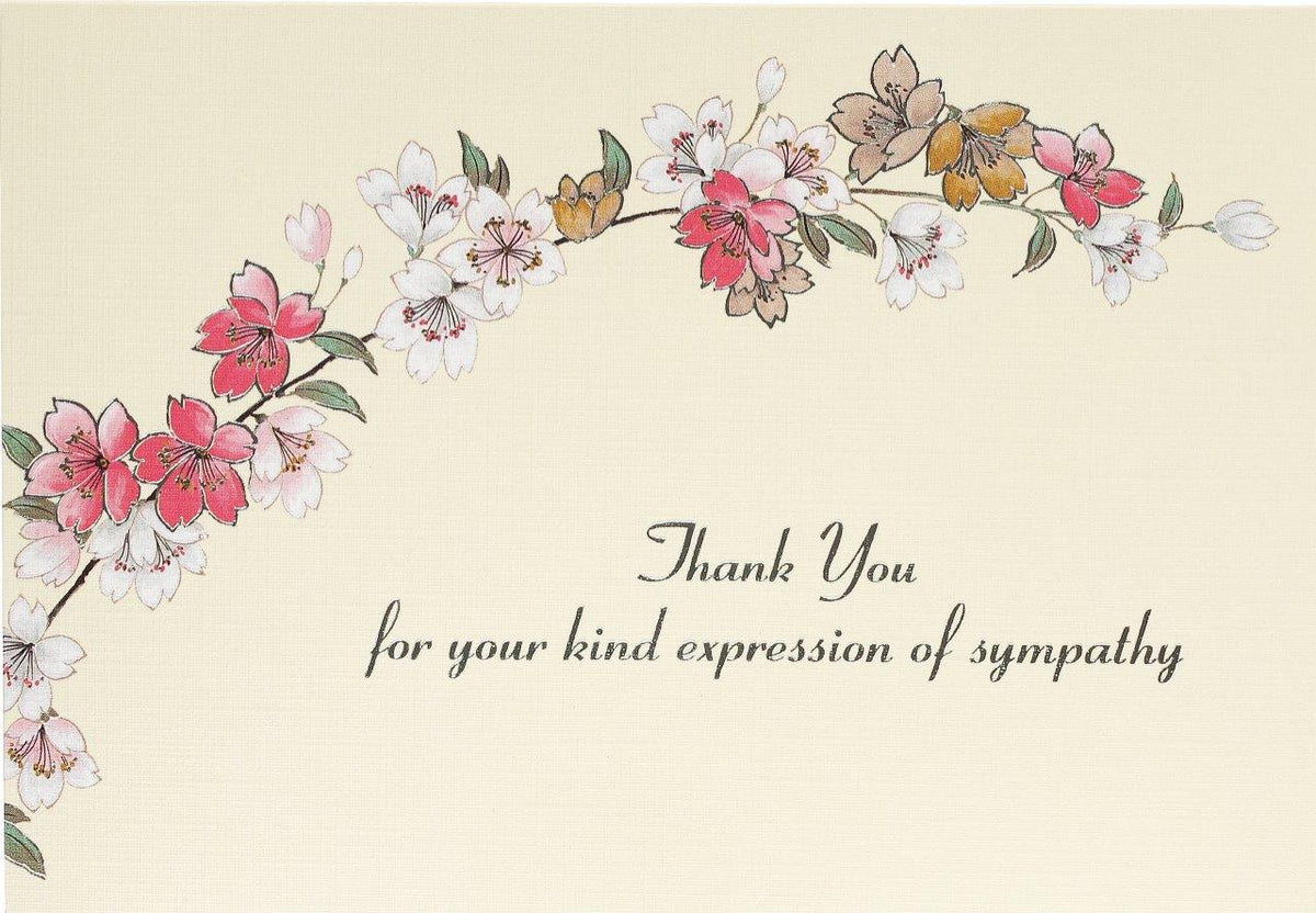Peter Pauper Thank You Note Sympathy Floral