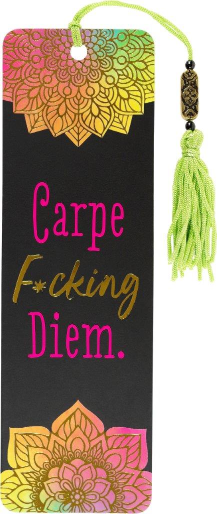 Peter Pauper Beaded Bkmk Carpe F*Cking Diem