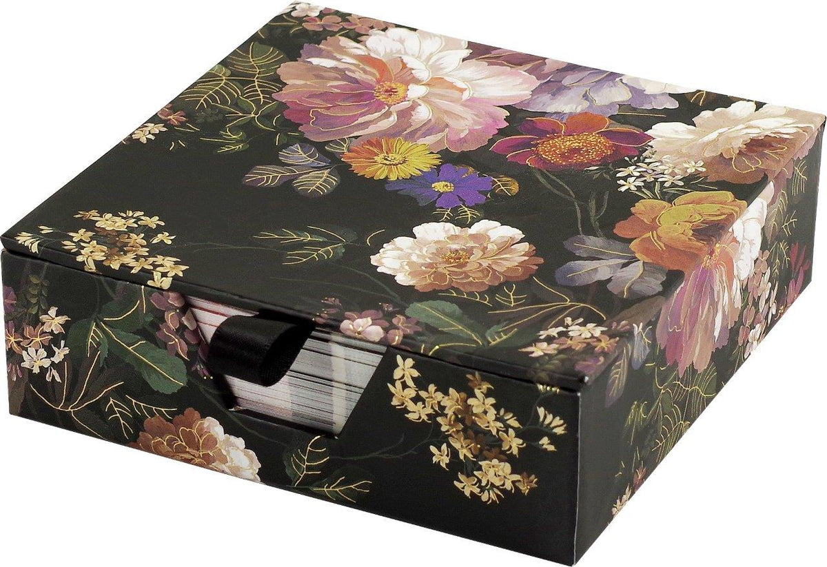 Peter Pauper Desk Notes Midnight Floral