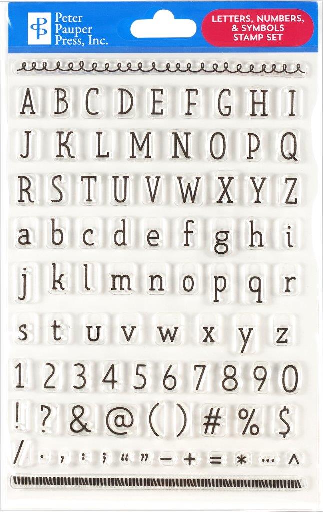 Peter Pauper Stamps Letters Numbers