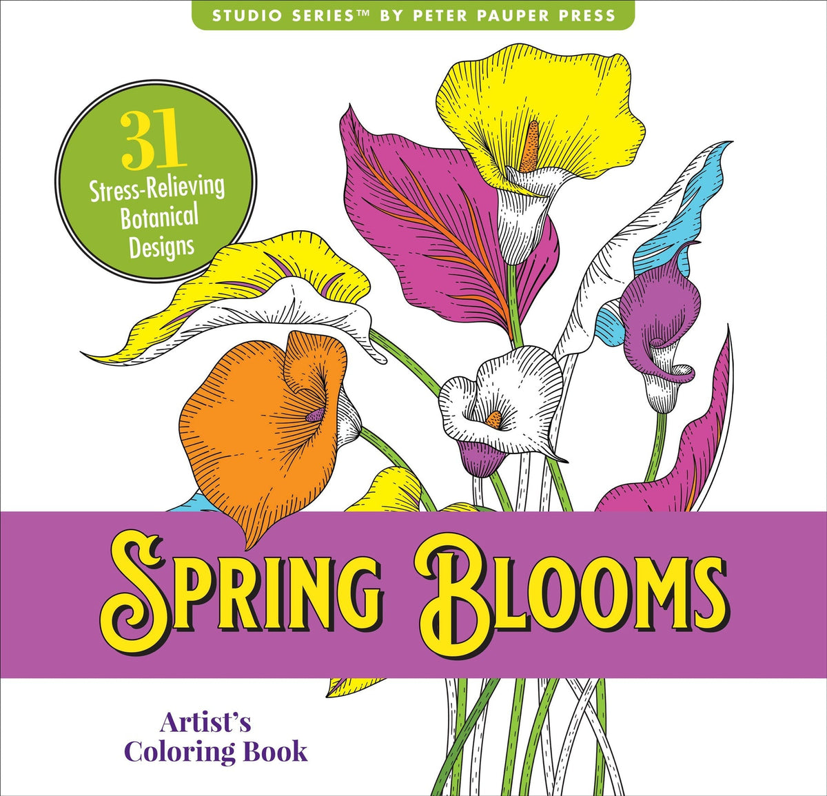 Spring Blooms Artist&#39;s Colouring Book (Peter Pauper Press)