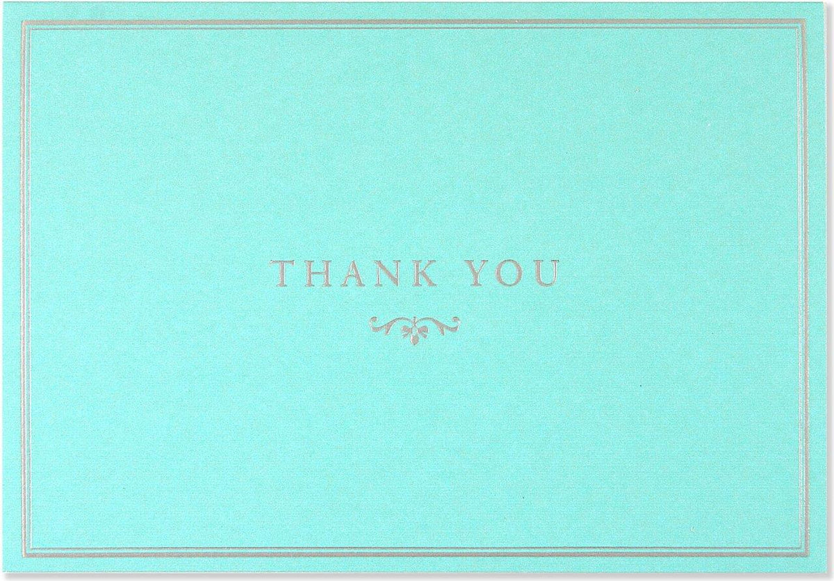Peter Pauper Thank You Note Blue Elegance
