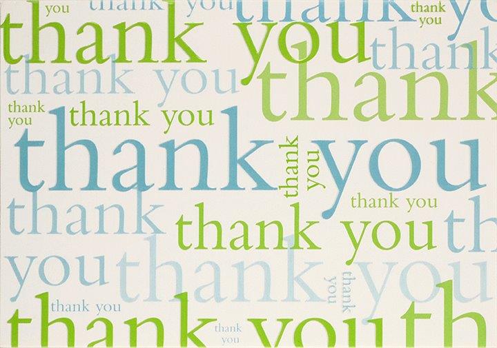 Peter Pauper Thank You Note Many Thanks