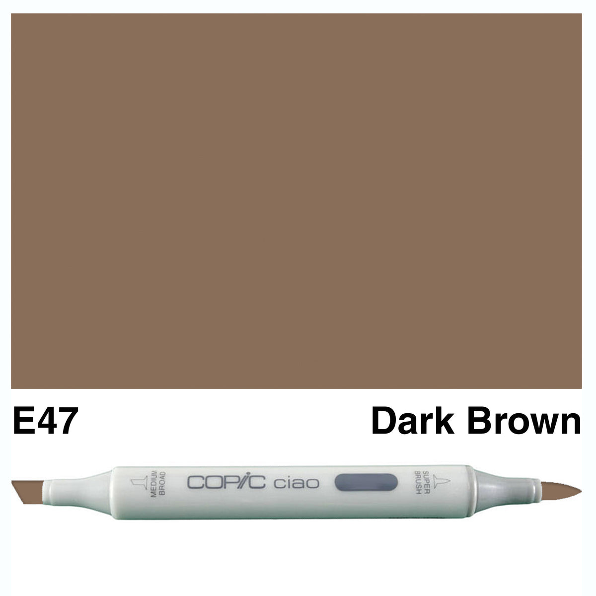 Copic Ciao E47-Dark Brown