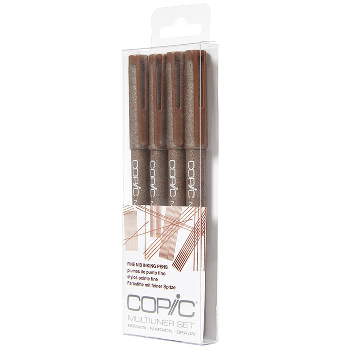 Multiliner Set Brown 0.5, 0.3, 0.1, 0.05