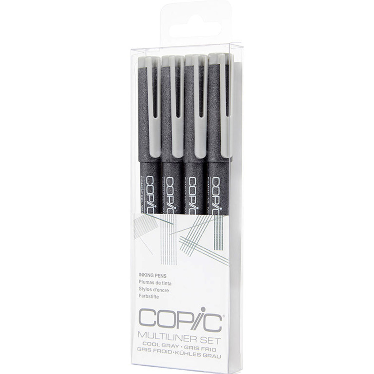 Multiliner Set Cool Grey 0.5, 0.3, 0.1, 0.05