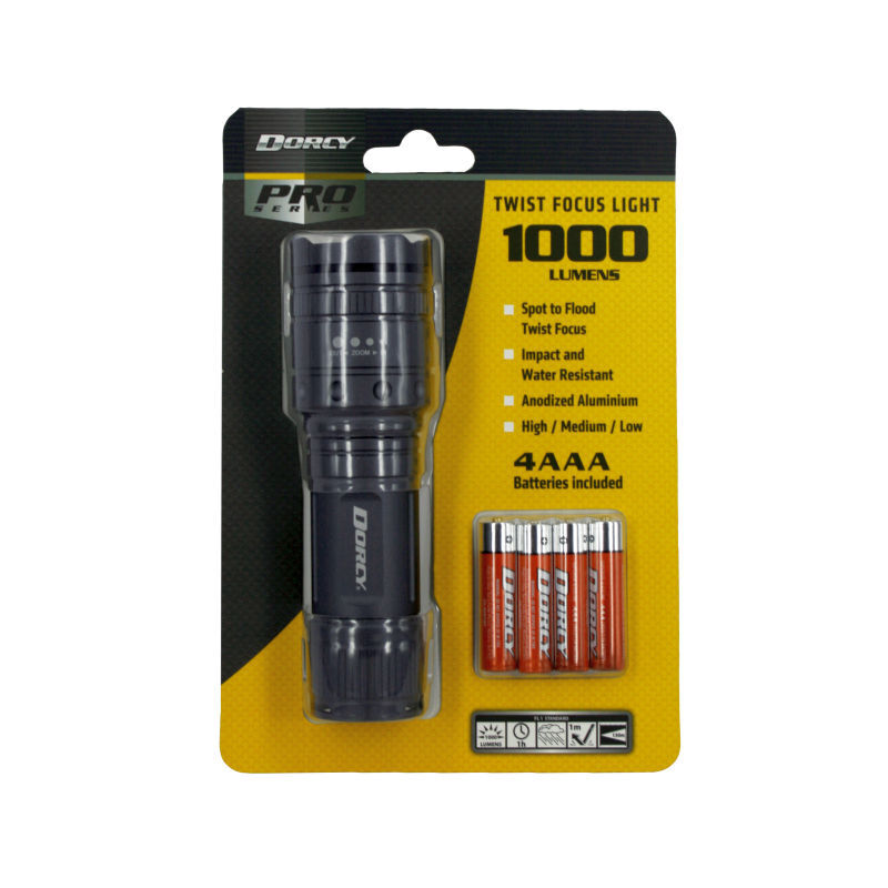 Dorcy 1000 Lumen Twist Torch