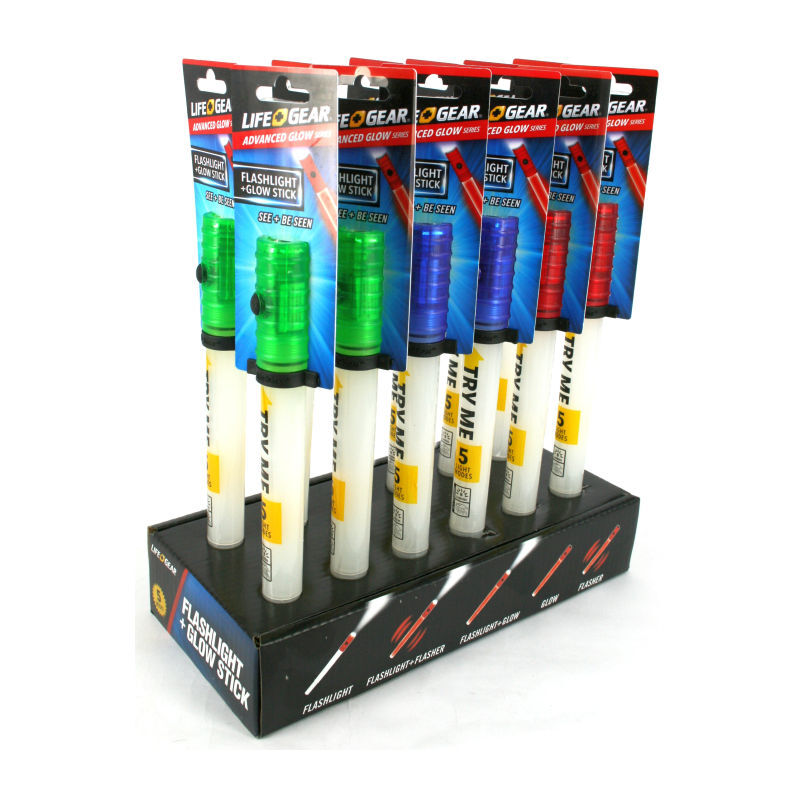 LifeGear LED Glowsticks pk 12