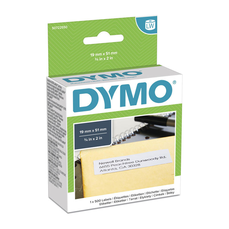 Dymo Lablewriter 19mm x 51mm White Roll/500
