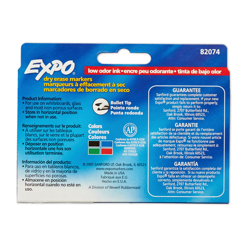 Expo W/B Marker Blt Asst Bx4