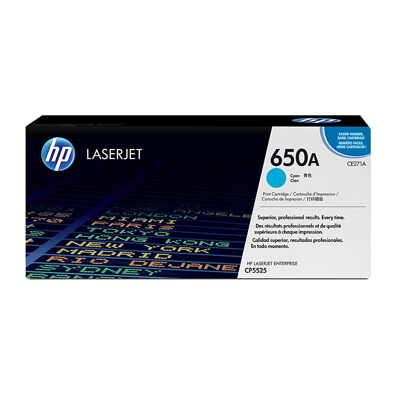 HP #650A Cyan Toner CE271A