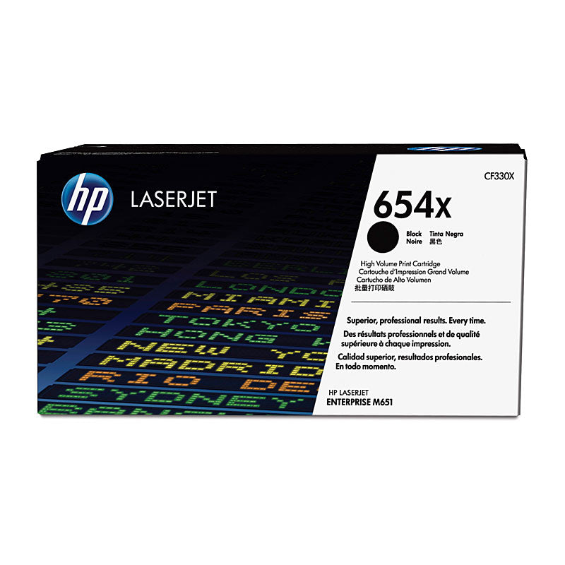 HP #654X Black Toner CF330X