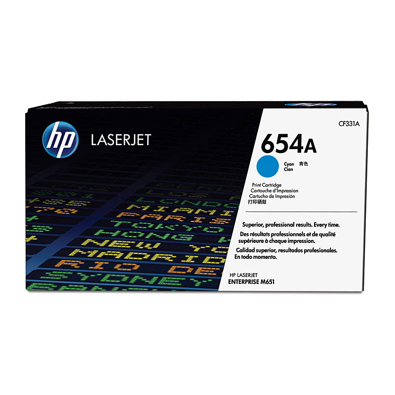 HP #654A Cyan Toner CF331A