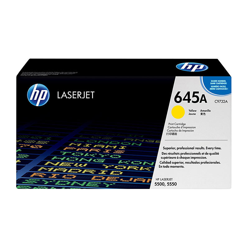 HP #645A Yellow Toner C9732A