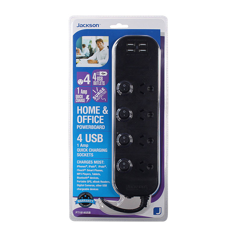 Jackson 4 Way 4 USB PBoard 1m