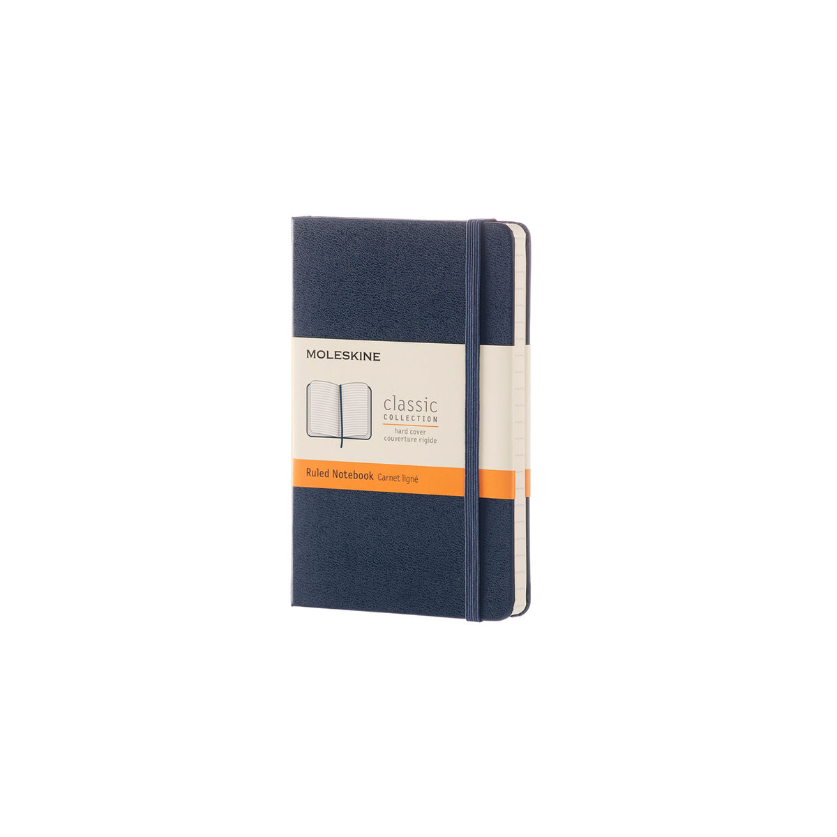 Moleskine - Classic Hard Cover Notebook - Ruled - Pocket - Sapphire Blue