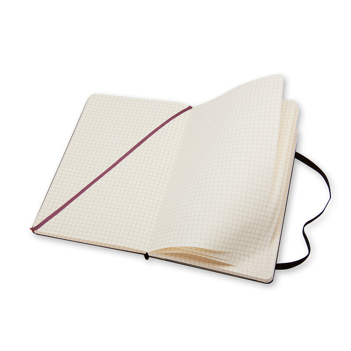 Moleskine - Classic Hard Cover Notebook - Grid - Pocket - Black