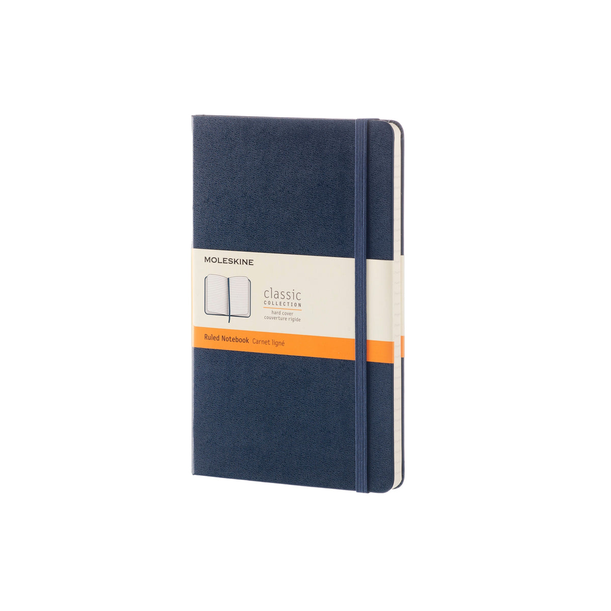 Moleskine - Classic Hard Cover Notebook - Ruled - Large - Sapphire Blue