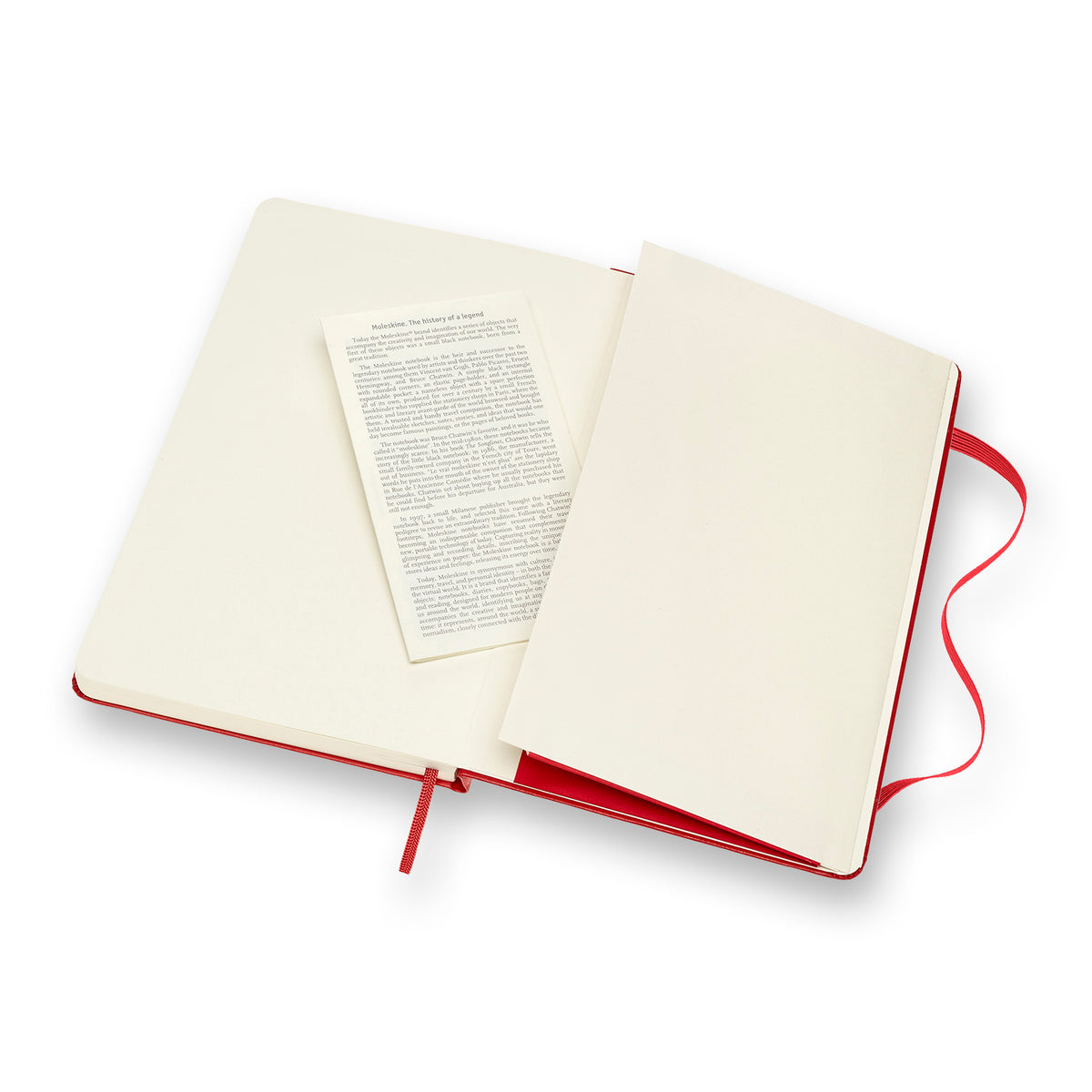 Moleskine - Classic Hard Cover Notebook - Grid - Large - Scarlet Red