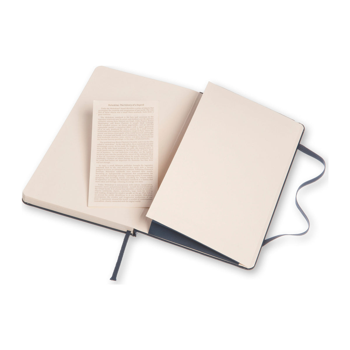 Moleskine - Classic Hard Cover Notebook - Plain - Large - Sapphire Blue