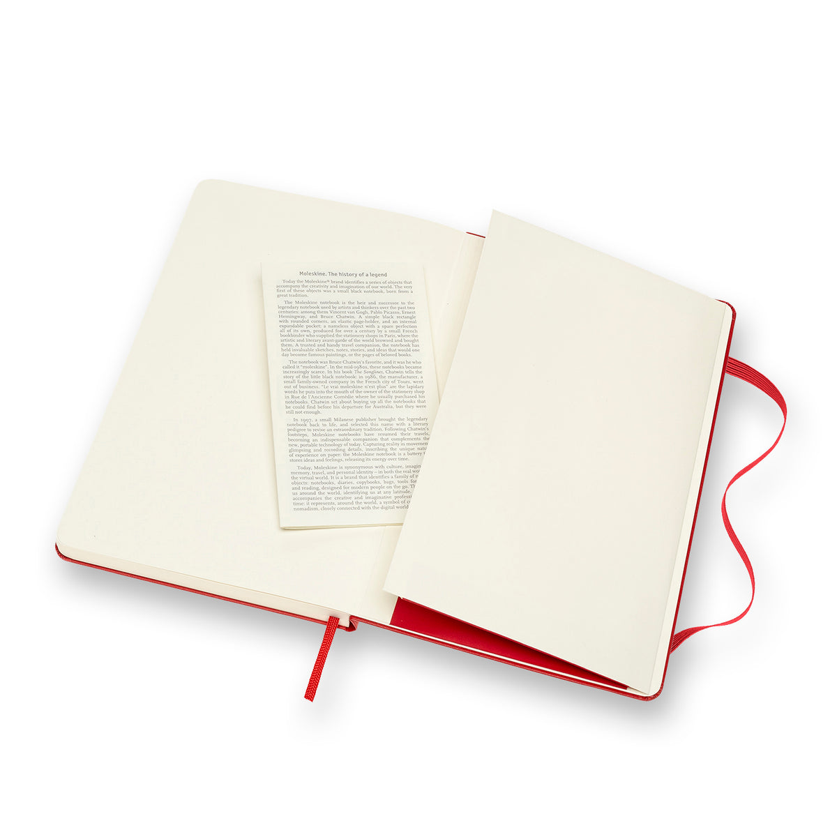 Moleskine - Classic Hard Cover Notebook - Plain - Large - Scarlet Red