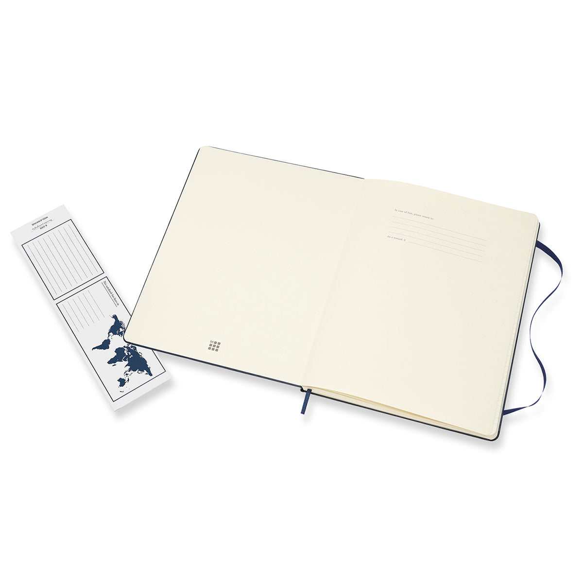 Moleskine - Classic Hard Cover Notebook - Ruled - Extra Large - Sapphire Blue