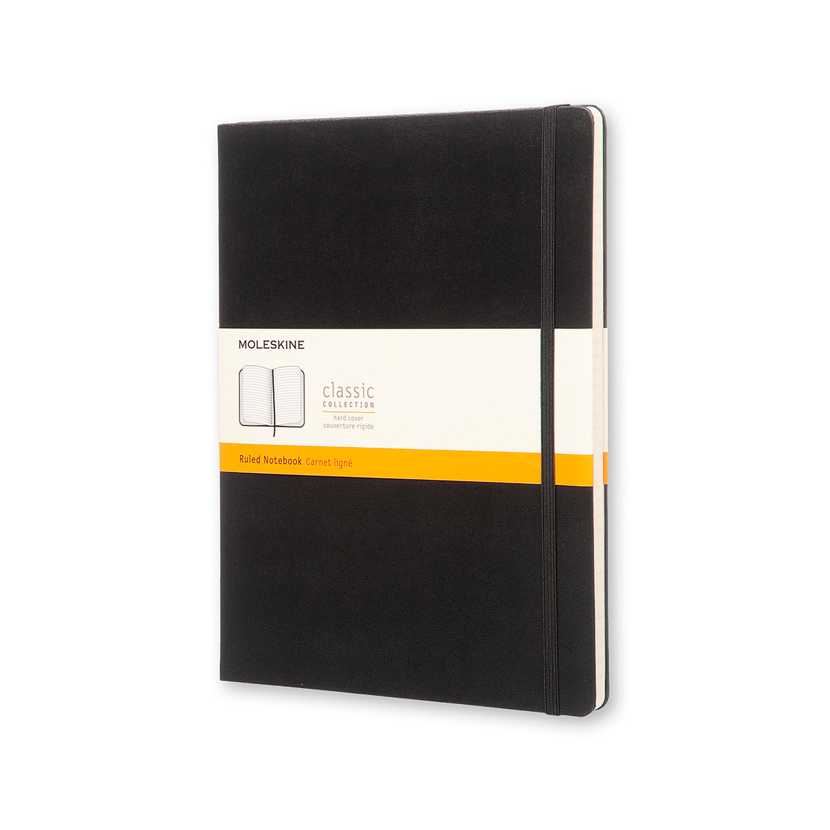 Moleskine - Classic Hard Cover Notebook - Ruled - Extra Large - Black