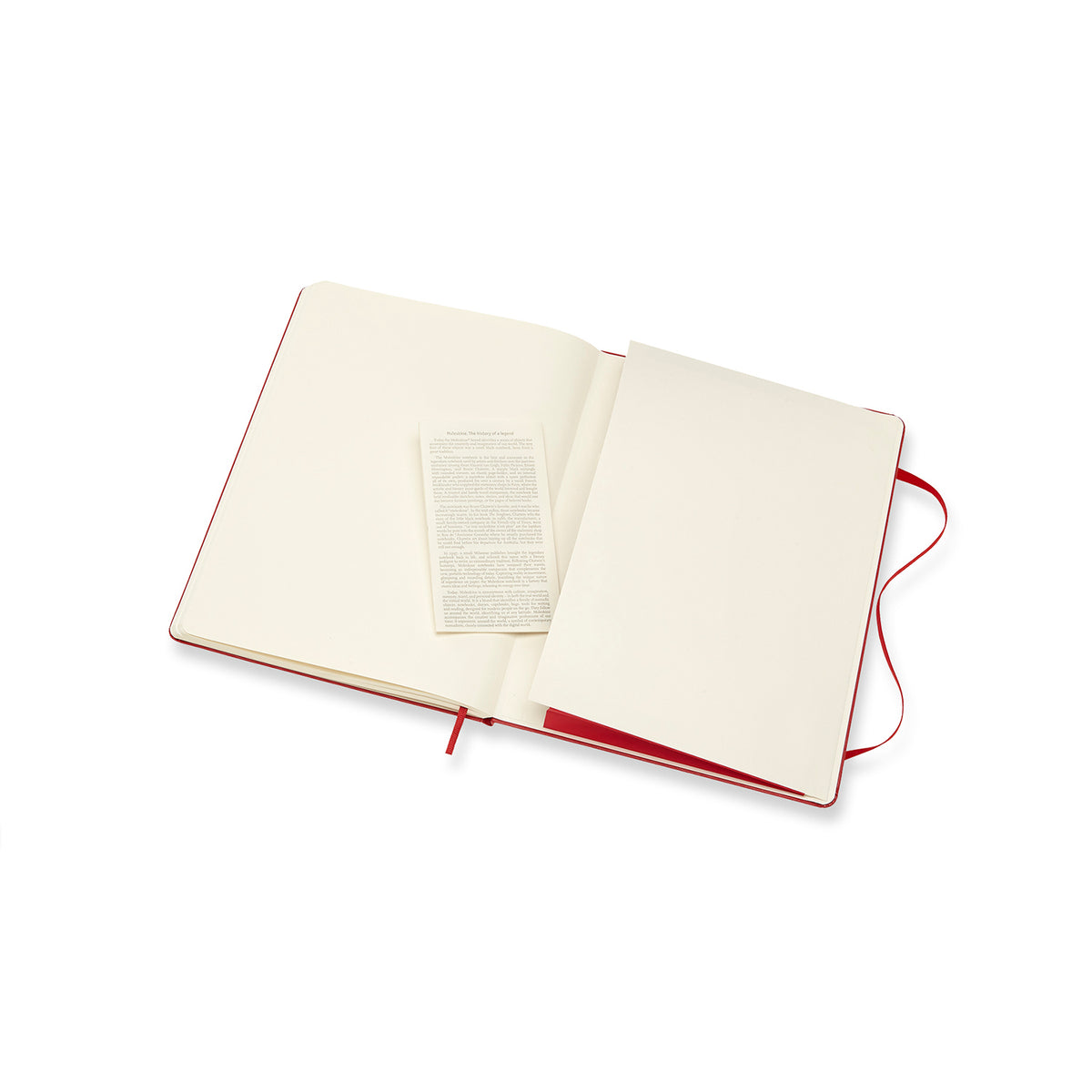Moleskine - Classic Hard Cover Notebook - Plain - Extra Large - Scarlet Red