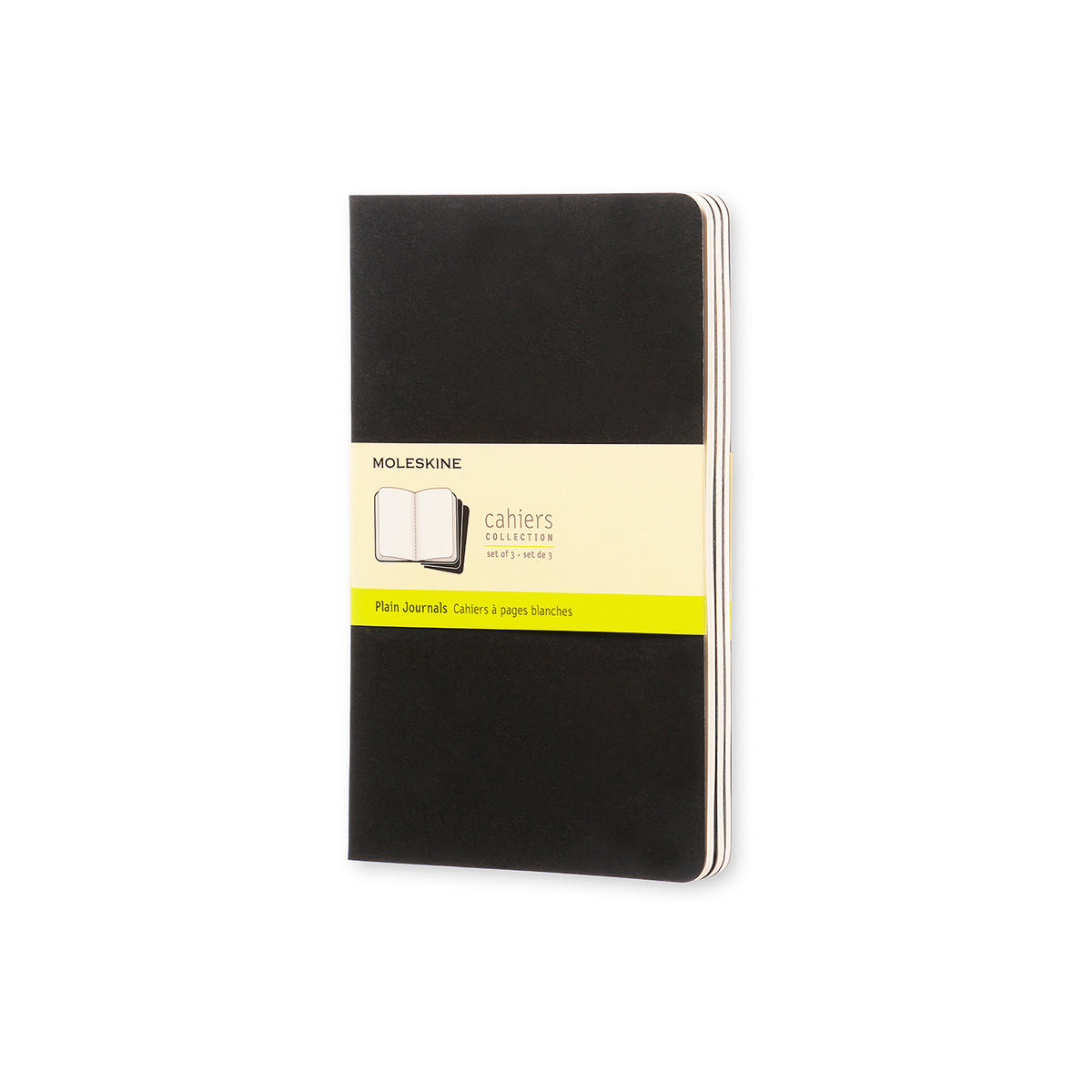 Moleskine - Cahier Notebook - Set of 3 - Plain - Large - Black