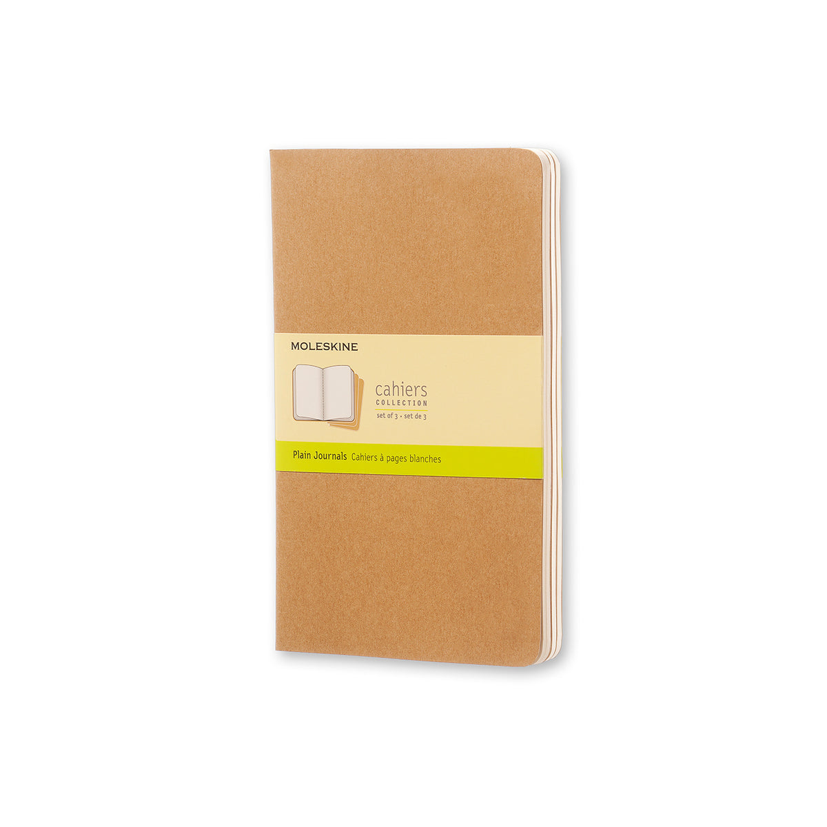Moleskine - Cahier Notebook - Set of 3 - Plain - Large - Kraft