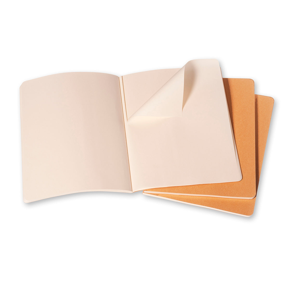 Moleskine - Cahier Notebook - Set of 3 - Plain - Extra Large - Kraft