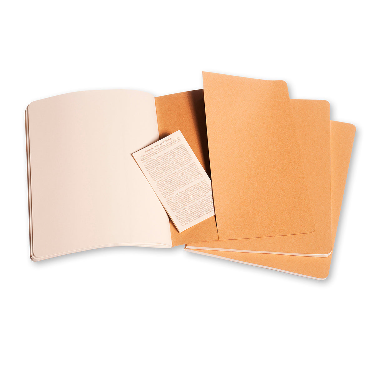 Moleskine - Cahier Notebook - Set of 3 - Plain - Extra Large - Kraft