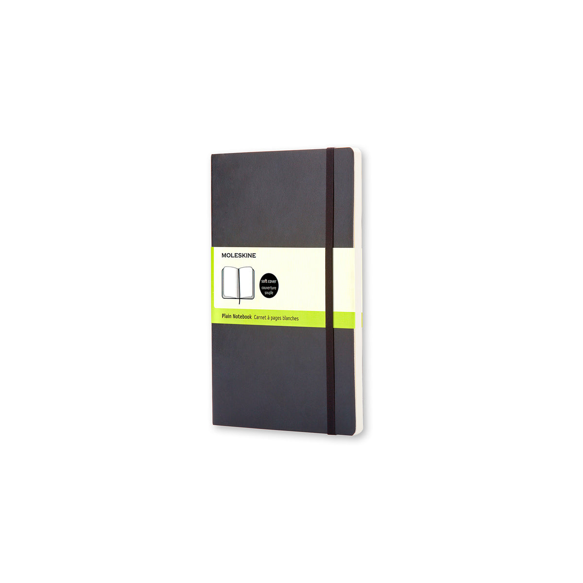Moleskine - Classic Soft Cover Notebook - Plain - Pocket - Black