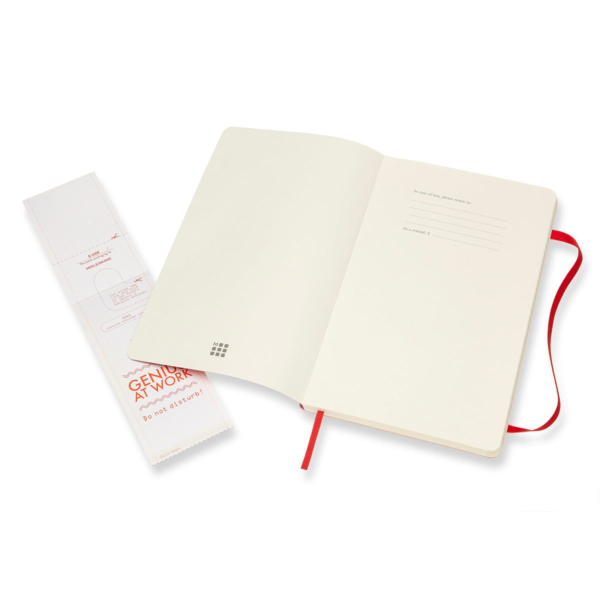 Moleskine - Classic Soft Cover Notebook - Ruled - Large - Scarlet Red