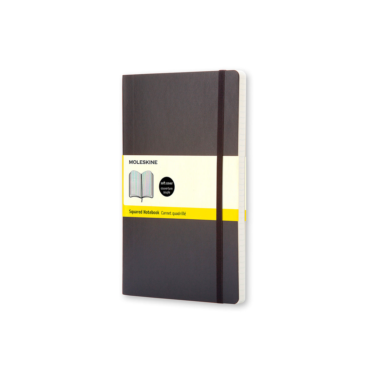 Moleskine - Classic Soft Cover Notebook - Grid - Large - Black