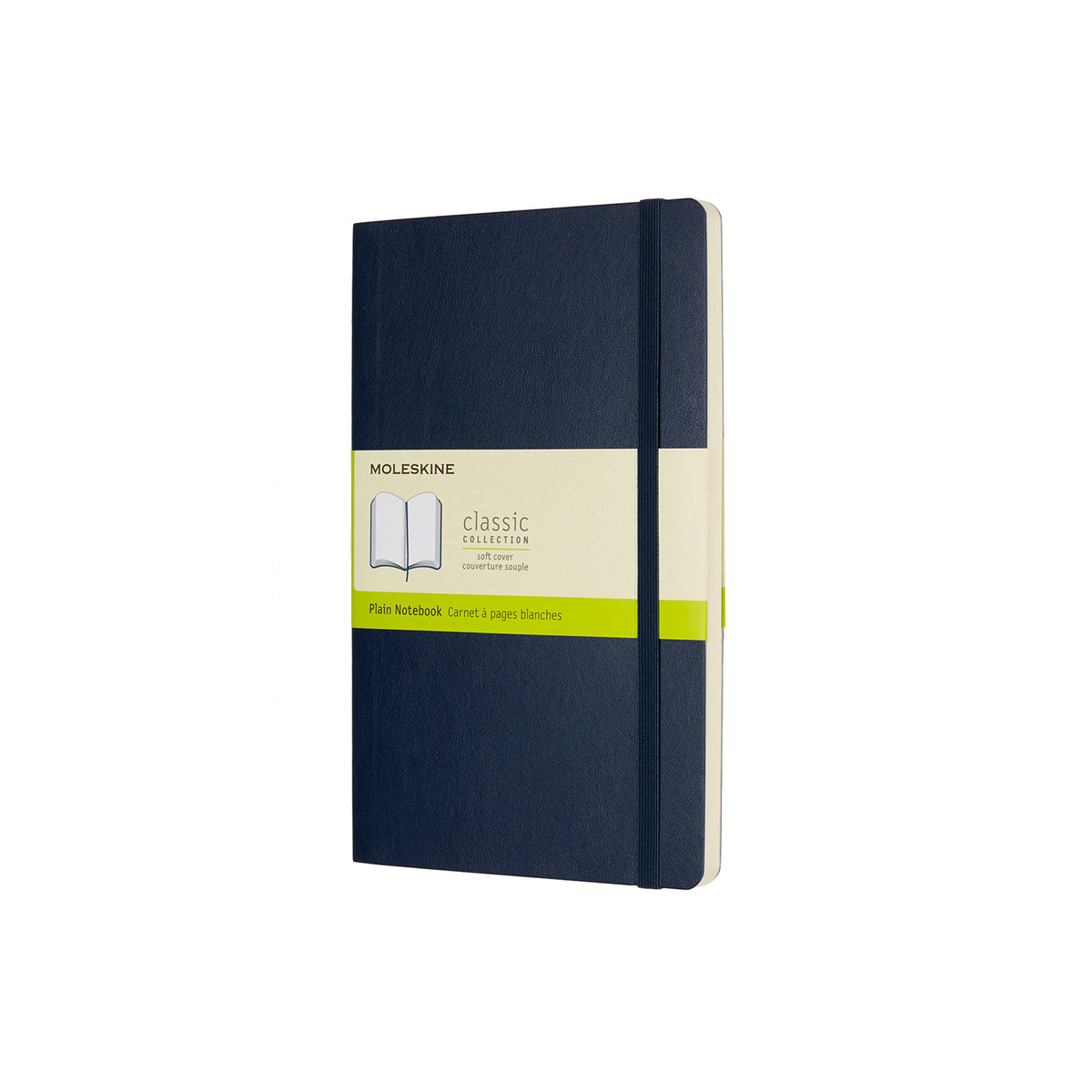 Moleskine - Classic Soft Cover Notebook - Plain - Large - Sapphire Blue