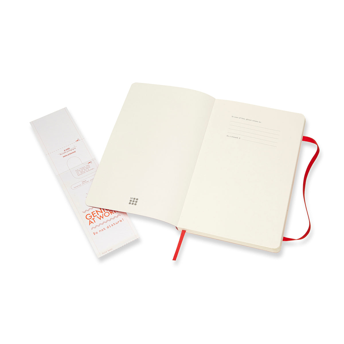 Moleskine - Classic Soft Cover Notebook - Dot Grid - Large - Scarlet Red