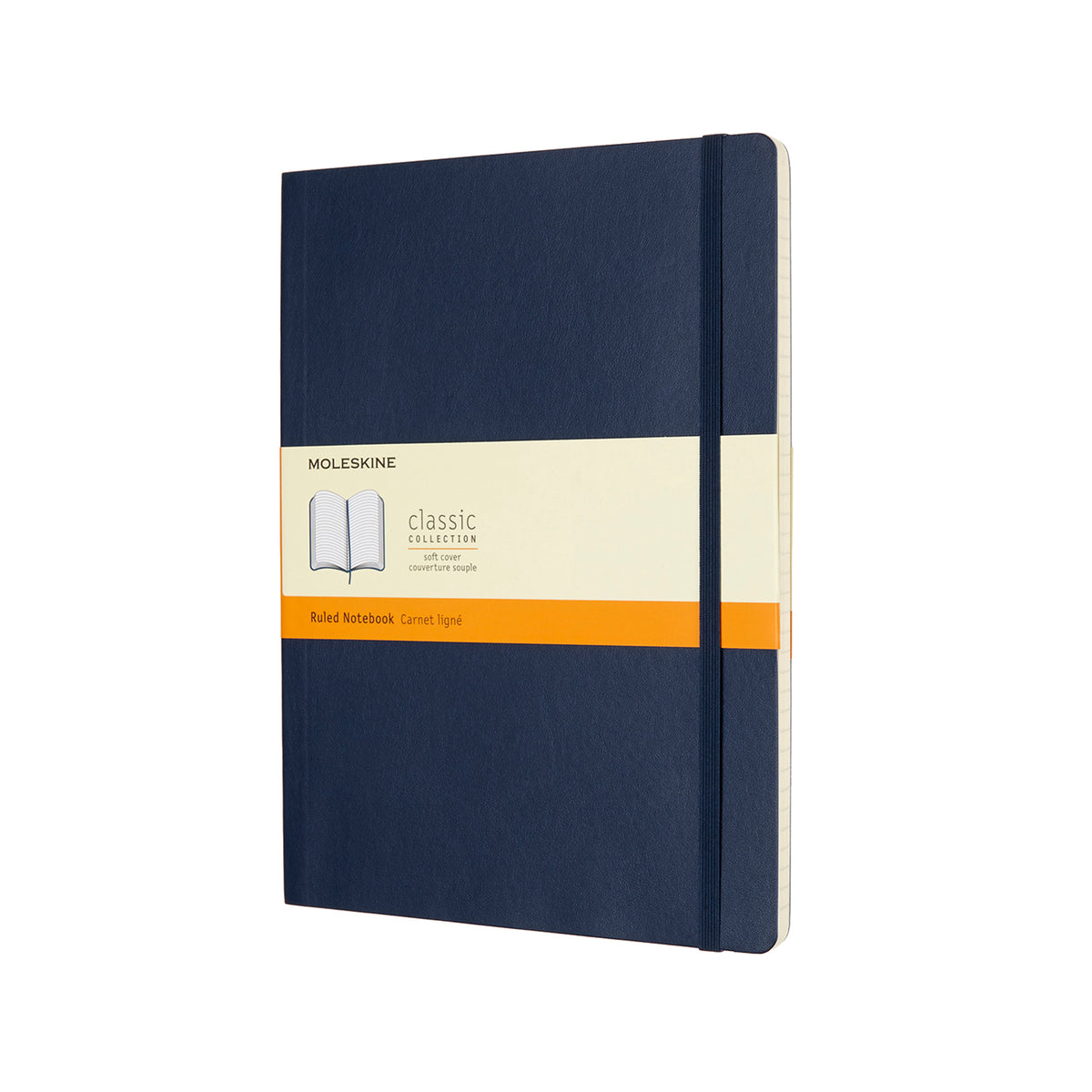 Moleskine - Classic Soft Cover Notebook - Ruled - Extra Large - Sapphire Blue