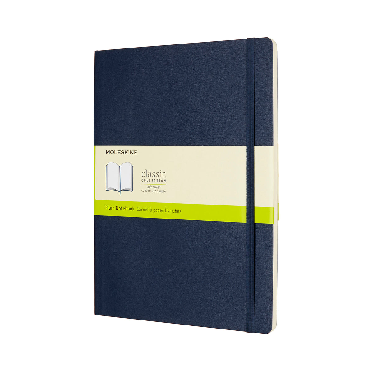Moleskine - Classic Soft Cover Notebook - Plain - Extra Large - Sapphire Blue