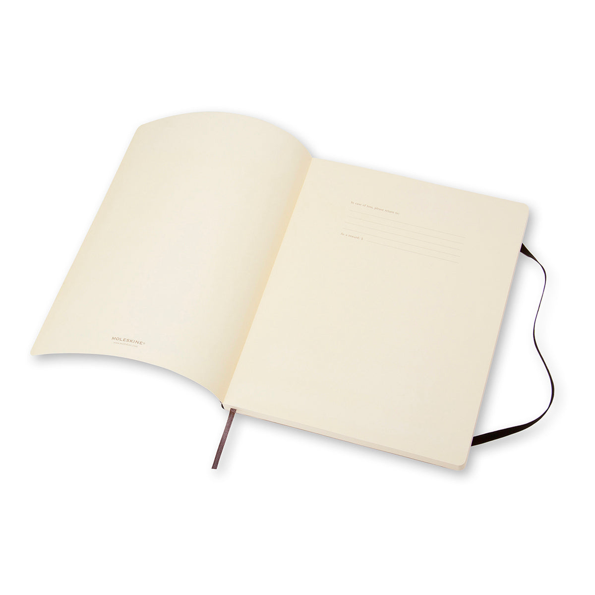 Moleskine - Classic Soft Cover Notebook - Plain - Extra Large - Black