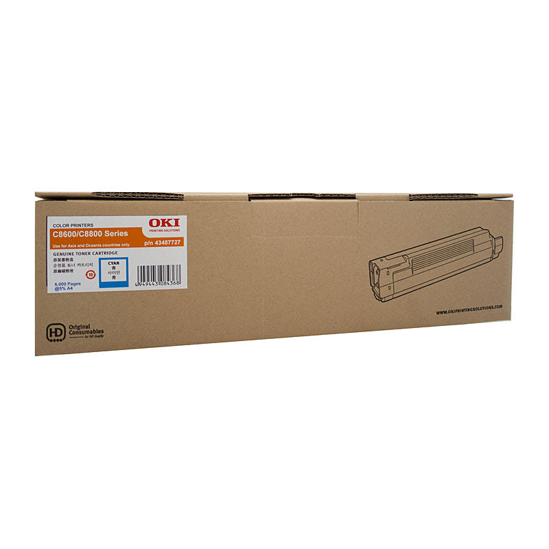 Oki C8600 HY Cyan Toner