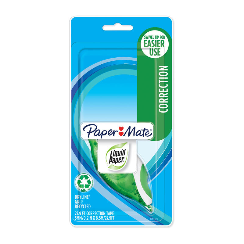 PaperMate Liquid Paper Dryline Grip Correction Tape