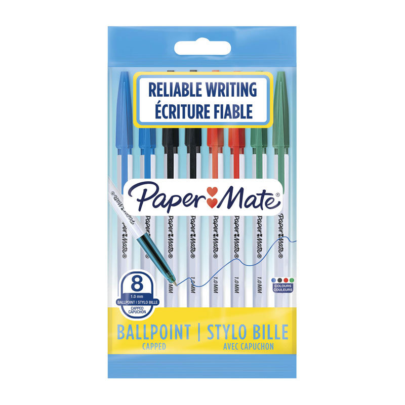 PM 045 1.0mm BP Pen Asst Pk8