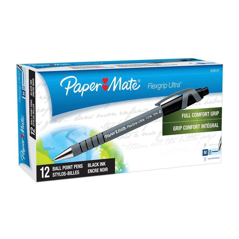 Papermate Flexi Grip Retractable Ballpoint 1.0mm Black