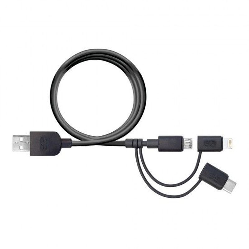 PureGear 3-in-1 M Cable 0.2m