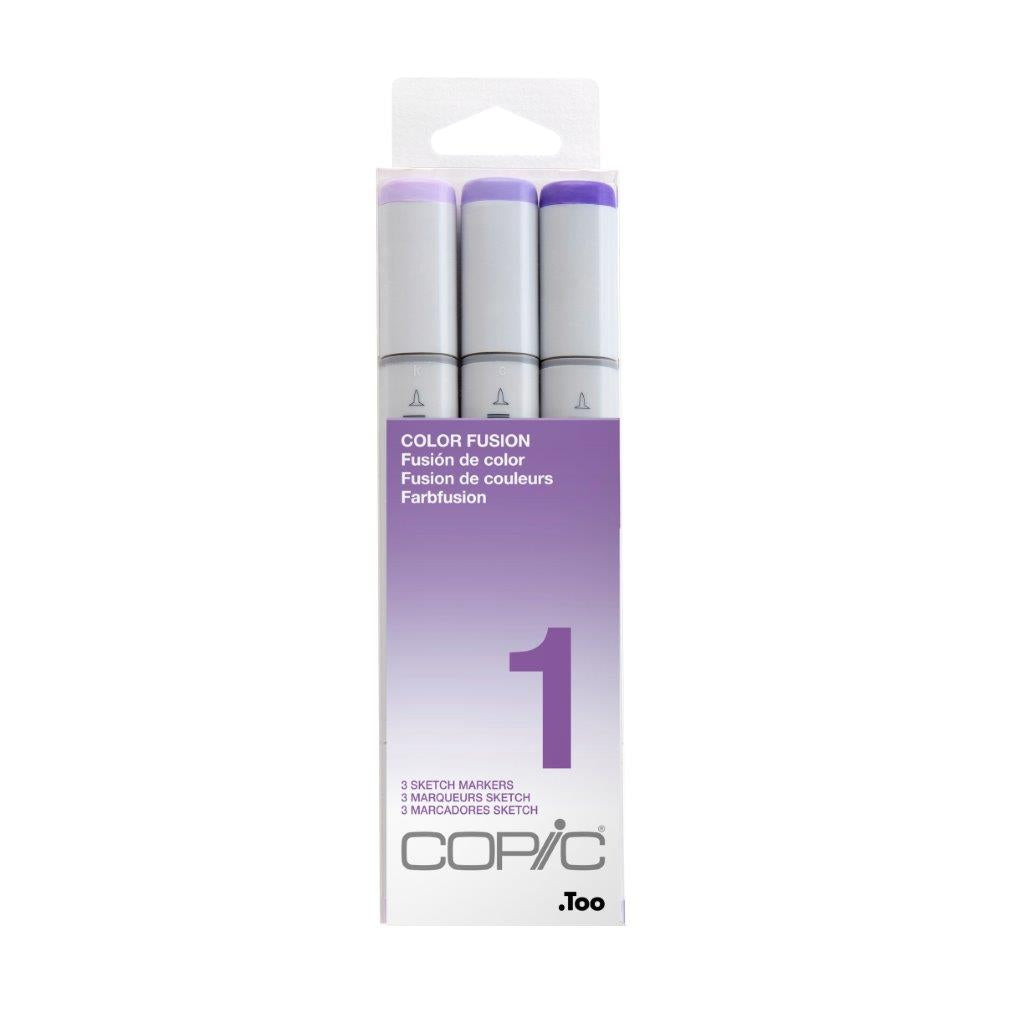 Copic Sketch Colour Fusion 1 - Purple 3pc