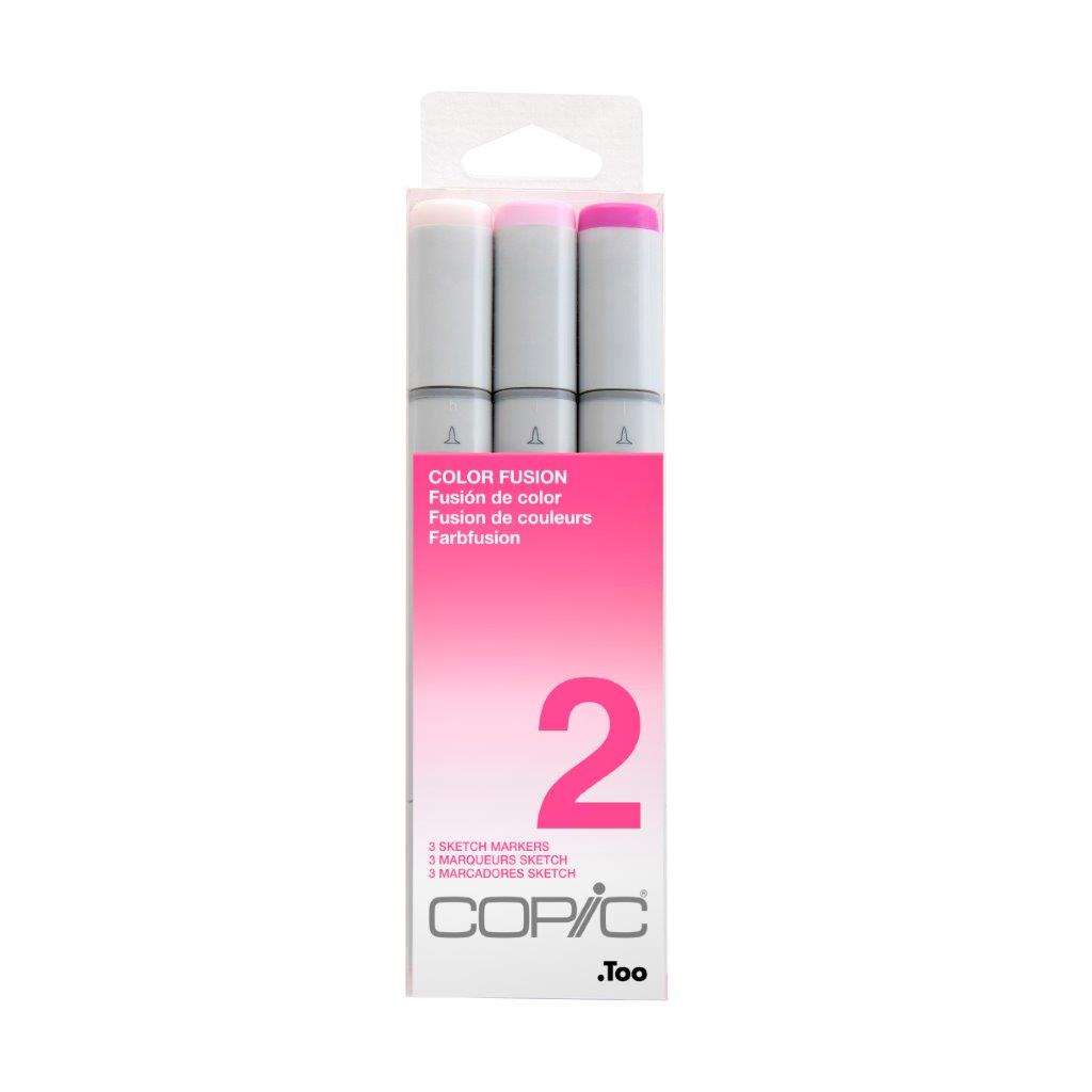Copic Sketch Colour Fusion 2 - Pink 3pc