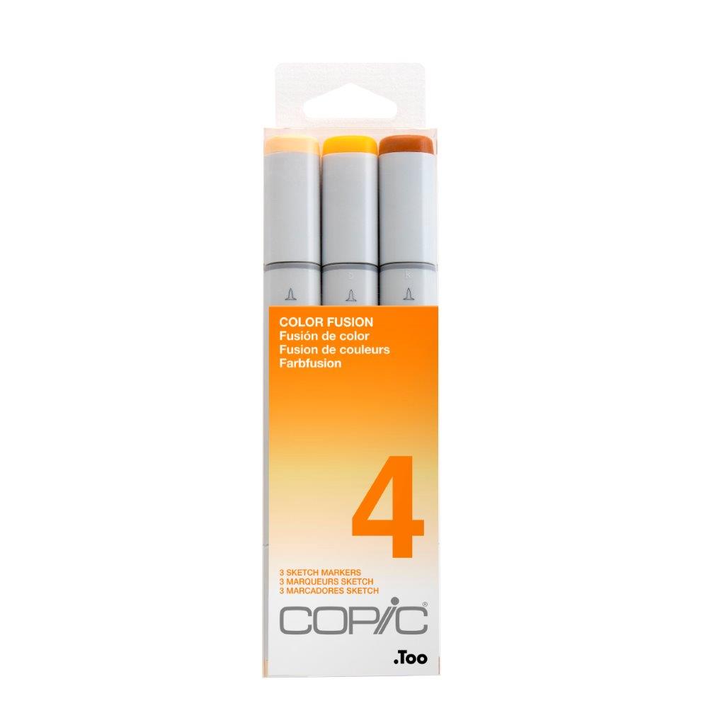 Copic Sketch Colour Fusion 4 - Orange 3pc