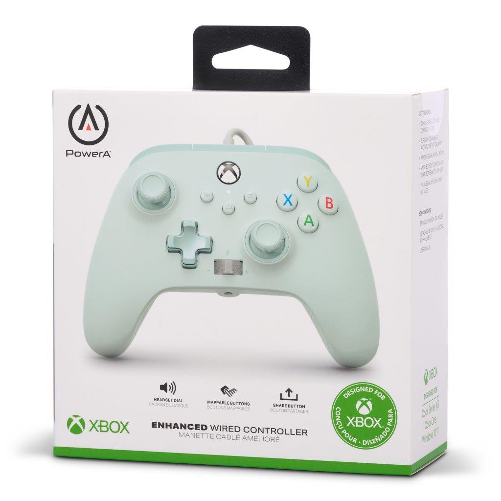 PowerA Enhanced Wired Controller for Xbox Series X|S - Cotton Candy Blue